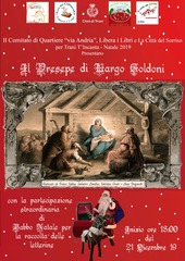 Largo Goldoni, oggi il presepe organizzato dal quartiere via Andria