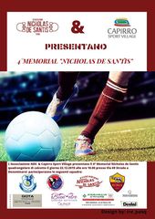 Memorial Nicholas de Santis: oggi il quadrangolare per ricordare la giovane vittima