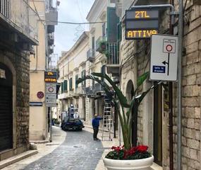 Nuovi varchi a Trani, display di preavviso anche nei pressi di via Marsala