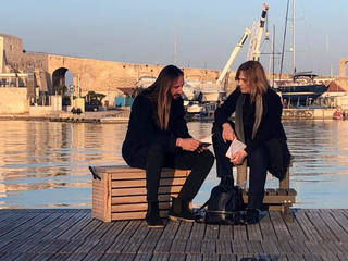 Telecamere Rai a Trani, anche il poeta e marinaio Giuseppe Laurora ai microfoni di Monica Ghezzi