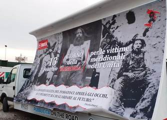 A Trani si celebra un terzo «Giorno della memoria»: è quello per le vittime meridionali dell'Unità. Manifestazione stamani in piazza Plebiscito