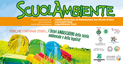 ScuolAmbiente: parte domani il progetto di Legambiente negli istituti scolastici di Trani