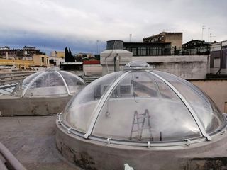 Biblioteca comunale di Trani, procedono spediti i lavori: ecco i nuovi lucernari sui due pozzi luce