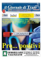 Restare in casa anche con il Giornale di Trani: le nostre prossime due uscite al prezzo promozionale di 1 euro