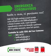 Coronavirus, Inca e Caaf regolarmente operativi ma a porte chiuse