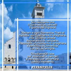 Trani, ecco le messe di oggi in tv e streaming. Il vescovo celebra alle 9