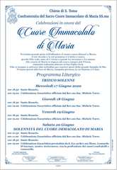 Chiesa di San Toma, si concludono oggi le celebrazioni in onore del cuore immacolato di Maria con la messa celebrata dal vescovo