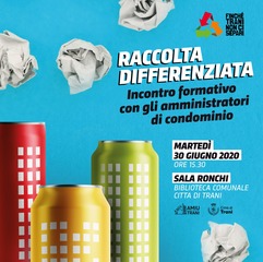 Raccolta differenziata porta a porta, martedì incontro formativo con gli amministratori condominiali