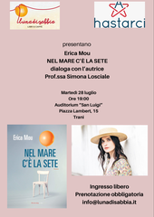 Luna di sabbia e Hastarci presentano il nuovo libro di Erica Mou: appuntamento oggi a San Luigi