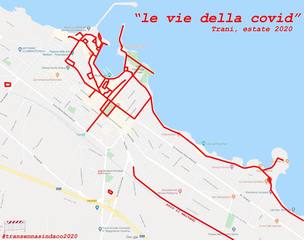 Trani, dove si indossa la mascherina? Ecco la speciale cartina 