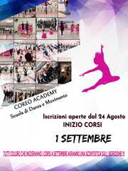 Asd Coreo Academy, oggi iniziano gli open day: una settimana dedicata alle lezioni gratuite