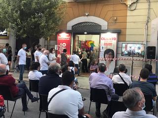 Boccia a Trani per Ciliento: «Fitto espressione di una Puglia vecchia, e con Conte siamo tornati credibili». La candidata: «Continuo ad ascoltare la gente e non rinnego nulla del passato»