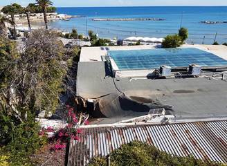 Trani, crollata una porzione di tetto della Lampara. Bottaro: «Brutta pagina della mia amministrazione, dobbiamo ripartire dalla trattativa interrotta»