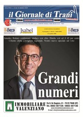 È in edicola il nuovo numero del Giornale di Trani: «Grandi numeri»