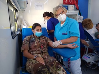 Alla caserma Lolli Ghetti di Trani tre giornate di donazione del sangue