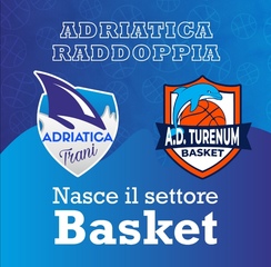 L'Adriatica raddoppia, nasce il settore basket con la Asd Turenum: il minibasket sarà guidato da Niki Ceci