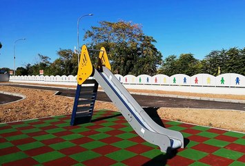 Trani, quartiere Sant'Angelo, avanzano i lavori del parco campo scuola di via Andria
