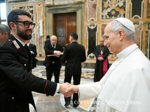 Carabinieri dal Papa, tra loro il tranese Carlo Rosito